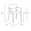 8414376730973-Fauteuil empilable TOWN - Ezpeleta professionnel - Taupe--3