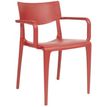 Fauteuil empilable TOWN - Ezpeleta professionnel - Brique