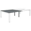 3253310268883-Bureau Bench IRIS - L180 cm - Plan suivant - Pieds blanc - plateau imitation noyer--3