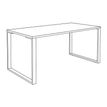 0404000122654-Bureau droit LOFTER - L120 cm - Plateau imitation chêne clair - pied Blanc--4