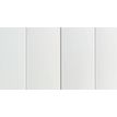 3700339995974-Armoire basse à rideau - L120 x H105 x P43 cm - corps blanc/rideau blanc--2