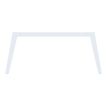 3253310163294-Bureau double STEELY - L180 cm - Double face Suivant - Pieds blanc - plateau imitation Chêne gris--1