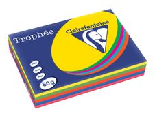 Clairefontaine Trophée - Papier couleur - A4 (210 x 297 mm) - 80 g/m² - 500 feuilles - coloris assortis