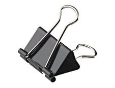 Wonday - 12 Pinces double clip - repliables - 19 mm - noir