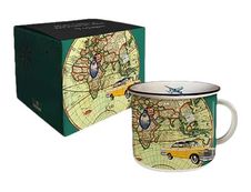 Kiub Voyages - Mug 420 ml avec boîte - avion/voiture