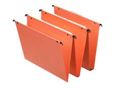 Esselte Dual - 25 Dossiers suspendus pour tiroirs - fond 15 mm - orange