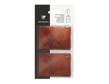Clairefontaine - 10 Étiquettes cadeau - holographique/paillettes rouge - 8 x 16 cm