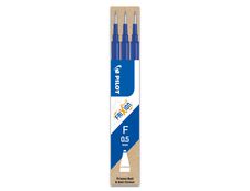Pilot Frixion Ball - 3 Recharges pour rollers effaçables - 0,5 mm - bleu