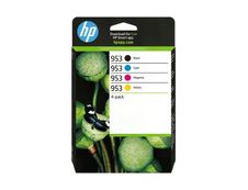 HP 953 - pack de 4 - noir, jaune, cyan, magenta - cartouche d'encre originale