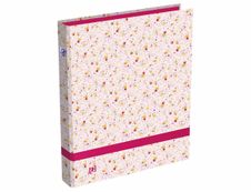 Oxford - Classeur à anneaux - Dos 40 mm - A4 - pour 225 feuilles - motif fleurs