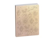 Agenda Empreinte - 1 jour par page - 12 x 17 cm - or coeurs - Exacompta