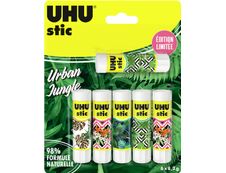 UHU Urban Jungle - 6 Bâtons de colle - 8.2 g - édition limitée