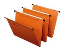 Fast Standard - 25 Dossiers suspendus pour tiroirs - orange - fond 30 mm