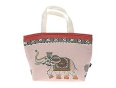 Kiub Éléphants - Lunch Bag isotherme - nude