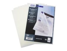 M STAR - 10 Pochettes coin -  A4 - pour 25 feuilles - 15/100 - incolore