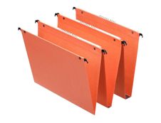 Esselte Dual - 25 Dossiers suspendus pour tiroirs - fond 30 mm - orange