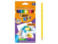 Pochette de 10 feutres de coloriage Bic Kids Visaquarelle - pointe pinceau  souple - coloris assortis pas cher