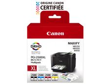 Canon PGI-2500XL - Pack de 4 - noir, cyan, magenta, jaune - cartouche d'encre originale