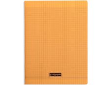 Calligraphe 8000 - Cahier polypro 24 x 32 cm - 192 pages - grands carreaux (Seyes) - orange