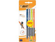 BIC Matic Fun - Pack de 4 porte mines format spécial - HB - 0,7 mm - couleurs assorties