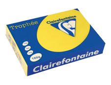 Clairefontaine Trophée - Papier couleur - A4 (210 x 297 mm) - 160 g/m² - 250 feuilles - jaune soleil