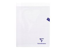 Clairefontaine Mimesys - Cahier polypro 24 x 32 cm - 96 pages - grands carreaux (Seyes) - incolore