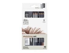 Winsor & Newton Studio Collection - pack de 10 crayons, crayons de couleurs + blender set