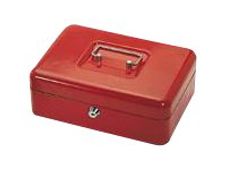 Solveig - Caisse à monnaie 25 x 18 x 9 cm - rouge
