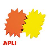 Apli Agipa - 10 éclatés fluo effaçables - jaune/orange - 16 x 24 cm