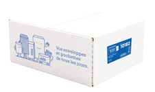 La Couronne - 500 Enveloppes DL 110 x 220 mm - 80 gr - sans fenêtre - blanc - autocollante