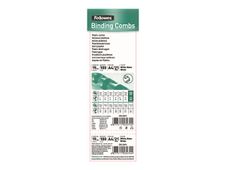 Fellowes - 100 anneaux de reliure en plastique - 19 mm - jusqu'à 150 feuilles - blanc