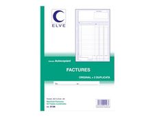 ELVE - Manifold Carnet de factures - 50 tripli - A4