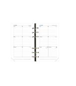Recharge pour organiseur Timer 17 Horizontal - 1 semaine sur 2 pages - 10 x 17 cm - Quo Vadis
