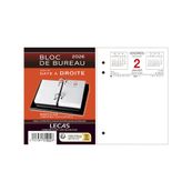 Lecas - Bloc de bureau - date à droite - 8,5 x 11,5 cm
