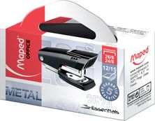 Maped - Mini Agrafeuse Essentials E3524 - capacité de 15 feuilles - agrafes 24/6 ou 26/6