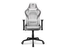 Fauteuil gamer ARMOR Elite - accoudoirs réglables - appui-tête intégré - blanc/gris