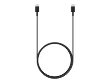 Samsung EP-DX310 - Câble USB - 24 pin USB-C (M) pour 24 pin USB-C (M) - USB 2.0 - 3 A - 1.8 m - USB Power Delivery (3A, 60W), Chargement super rapide jusqu'à 25 W - noir