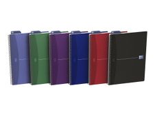 Oxford Office Essentials - Cahier à spirale A4 (21x29,7 cm) - 180 pages - ligné - disponible dans différentes couleurs
