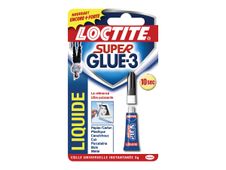 Loctite Super glue 3 liquide - Colle à prise rapide - transparente - 3 gr
