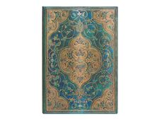 Paperblanks Old Leather - Agenda 1 semaine sur 2 pages - 13 x 18 cm - 160 pages - chroniques turquoises
