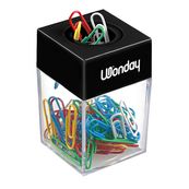Wonday - Distributeur aimanté + 50 trombones couleurs assorties