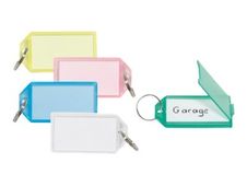Sign - 5 Porte-clés - 56 x 29 mm - plastique - couleurs assorties