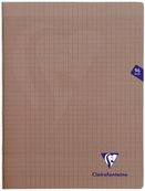 Clairefontaine Mimesys - Cahier polypro 24 x 32 cm - 96 pages - grands carreaux (Seyes) - noir