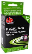 Cartouche remanufacturée HP 302XL - pack de 2 - noir, cyan, magenta, jaune - Uprint