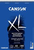 Canson XL Mix Media - Bloc dessin croquis - 30 feuilles - A3 - 300 gr - blanc