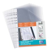 Oxford - 50 Pochettes perforées - A4 - lisse - pour 20 feuilles - 9/100