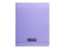 Calligraphe 8000 - Cahier polypro 24 x 32 cm - 48 pages - grands carreaux (Seyes) - violet