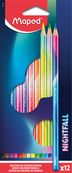 Maped Nightfall - 12 Crayons de couleur bois