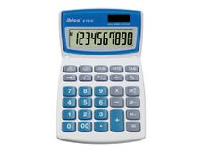 Calculatrice de bureau Ibico 210X - 10 chiffres - alimentation batterie et solaire