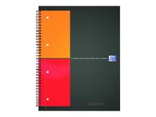 Oxford Notebook - Cahier à spirale A4 (21x29,7 cm) - 160 pages - petits carreaux (5x5 mm) - perforé